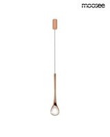 Závesná lampa Vuelo medená