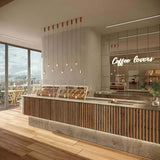 Závesná lampa Vuelo medená