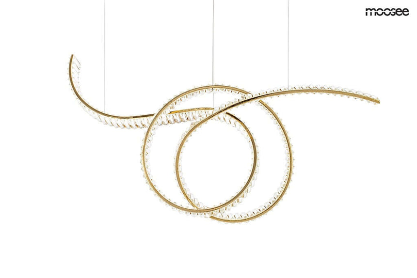 Závesná lampa Wave 120 zlatá