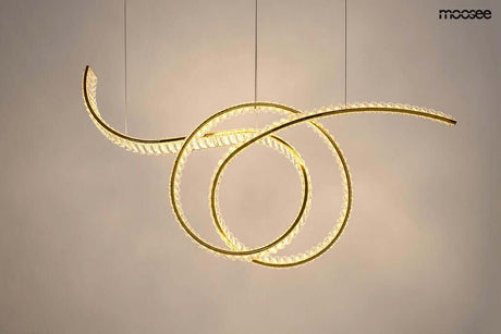 Závesná lampa Wave 120 zlatá