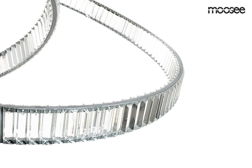 Závesná lampa Wave 130 chróm