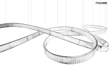 Závesná lampa Wave 380 chróm