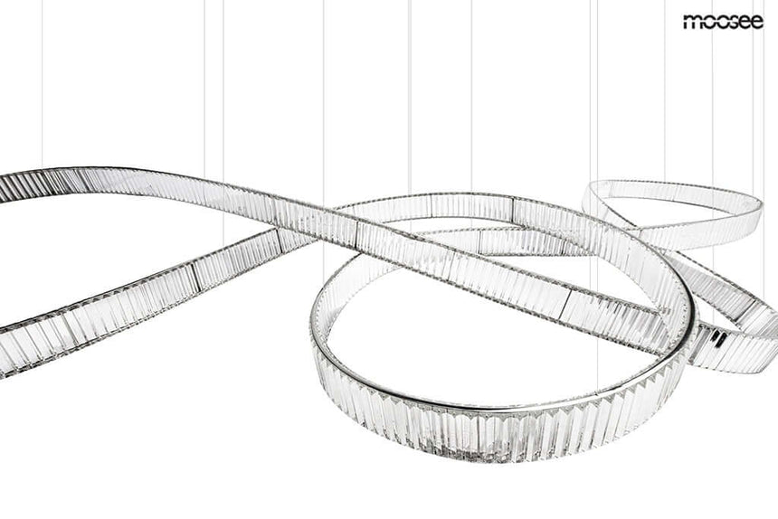 Závesná lampa Wave 380 chróm