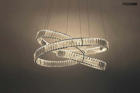 Závesná lampa Wave 80 chróm