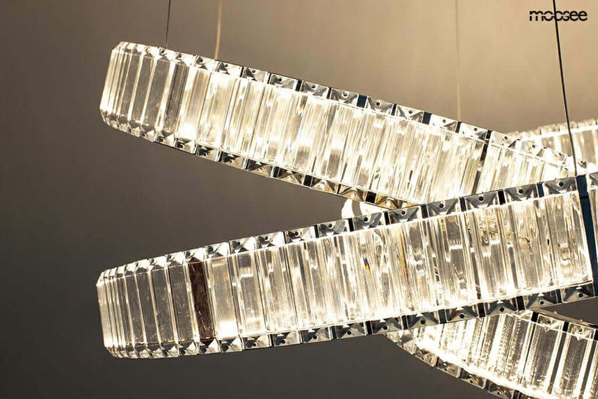 Závesná lampa Wave 80 chróm