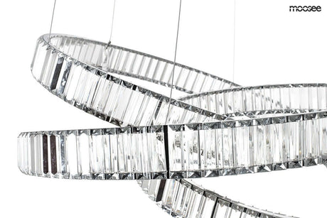 Závesná lampa Wave 80 chróm