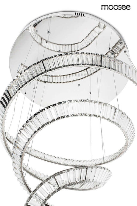Závesná lampa Wave Cordon 2B chróm
