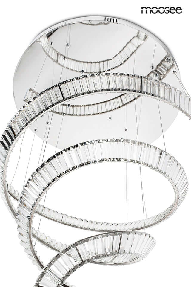 Závesná lampa Wave Cordon 2B chróm