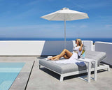 Záhradné ležadlo Grattoni Bite D, biele