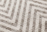 Luno Cold Beige modern szőnyeg szálszerkezete közelről