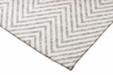 Luno Cold Beige modern szőnyeg sarka közelről