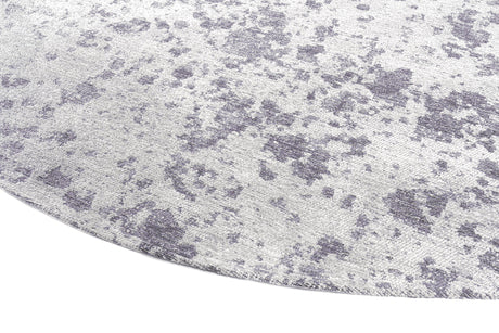 Moon Light Gray kerek modern szőnyeg szálszerkezete közelről