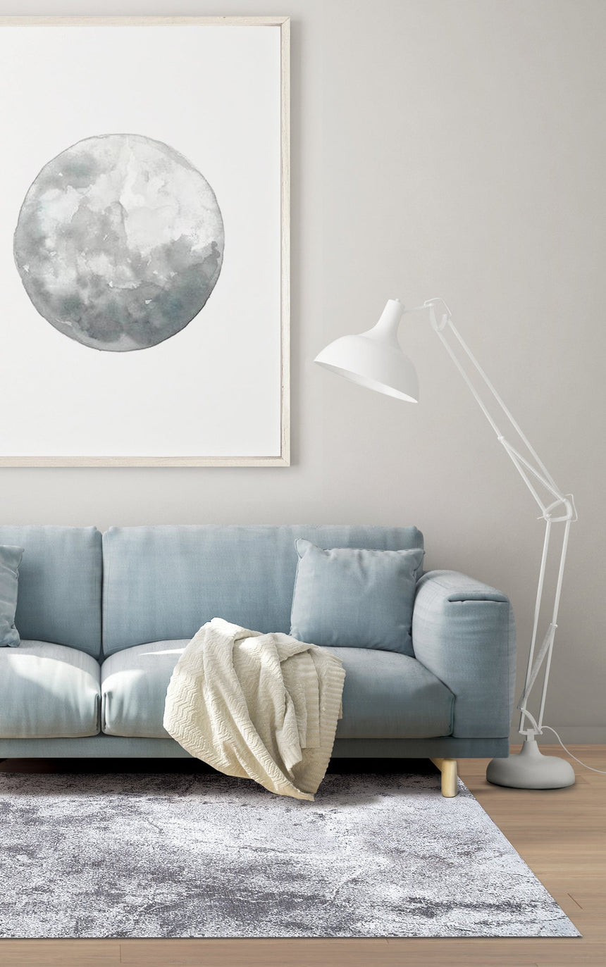 Moon Light Gray modern szőnyeg szövésének részlete