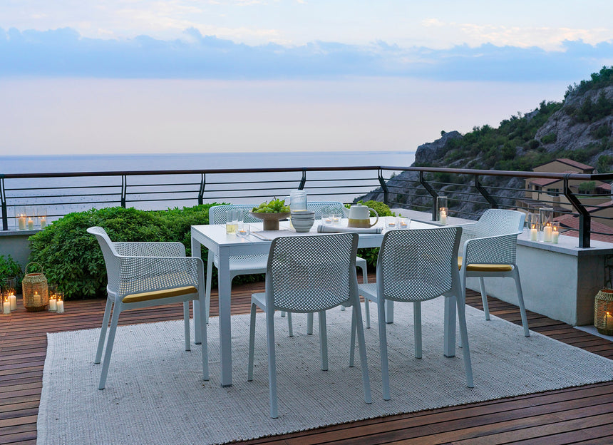 Jedálenský set Nardi Rio-Net I. pre 6-8 osôb s rozkladacím stolom vo výbere farieb