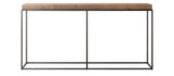 Nara Console tömör tölgy konzolasztal 150 × 42 × 76 cm
