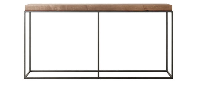 Nara Console tömör tölgy konzolasztal 150 × 42 × 76 cm