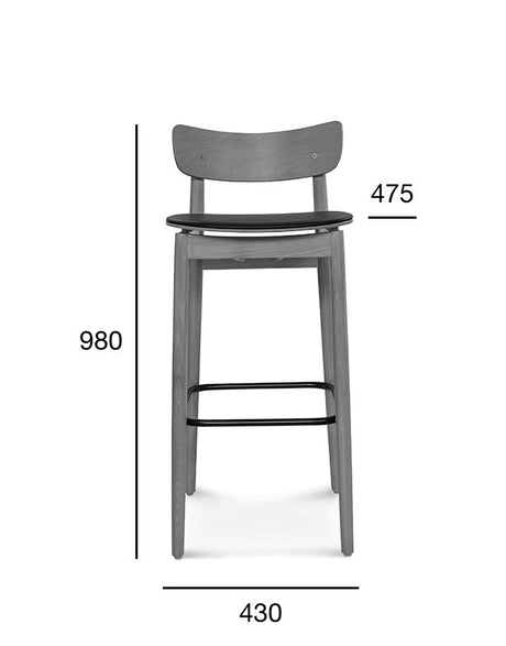 Fameg Nopp BST-1803 bárszék bárpult mellett, vendéglátó térben