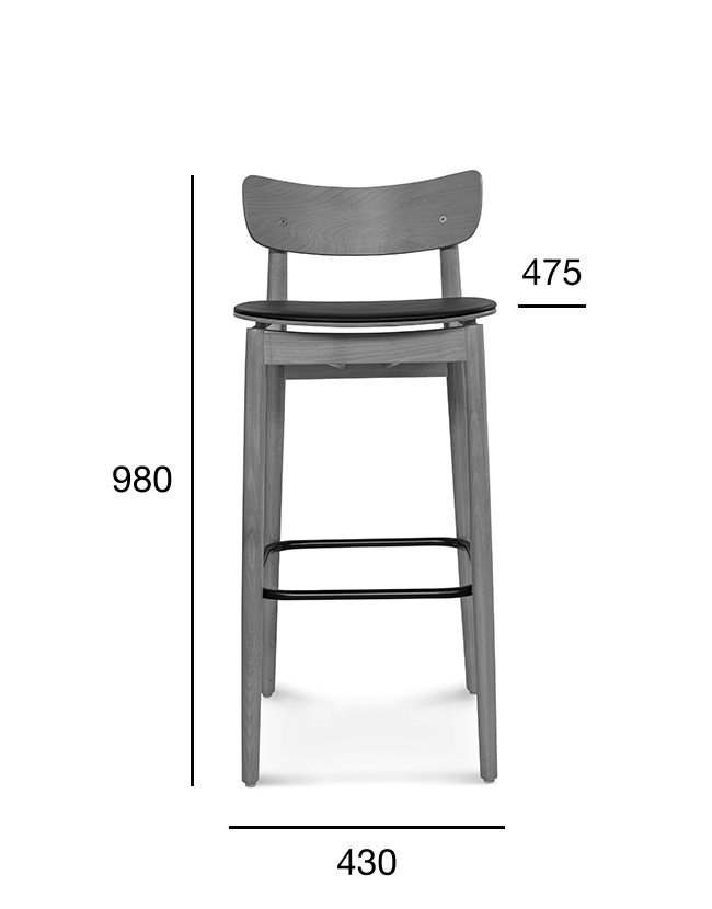 Fameg Nopp BST-1803 bárszék bárpult mellett, vendéglátó térben