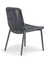 Grattoni záhradná stolička Como antracitová