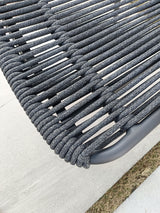 Grattoni záhradná stolička Como antracitová