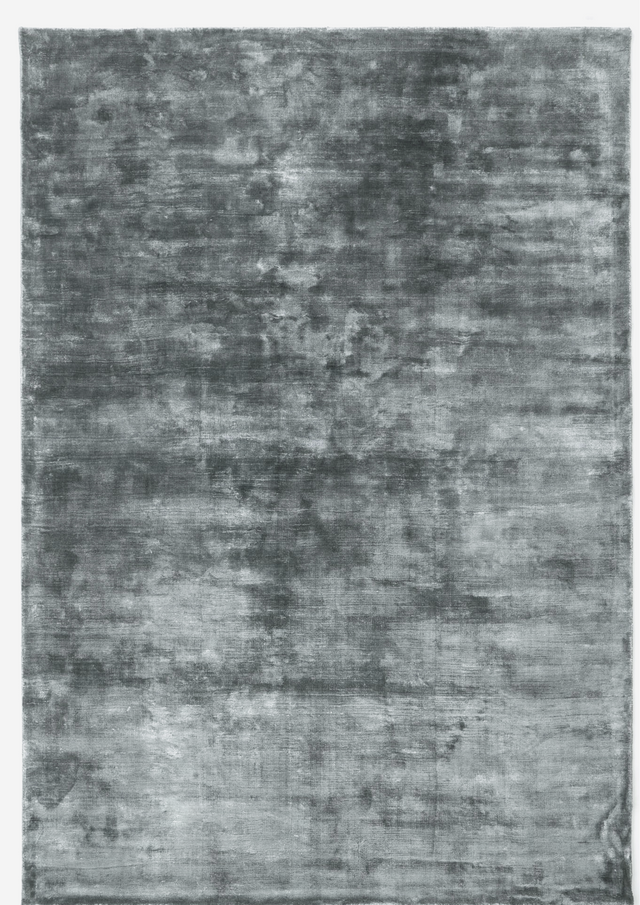Plain Steel Gray viszkóz szőnyeg felülnézetből, acélszürke színben