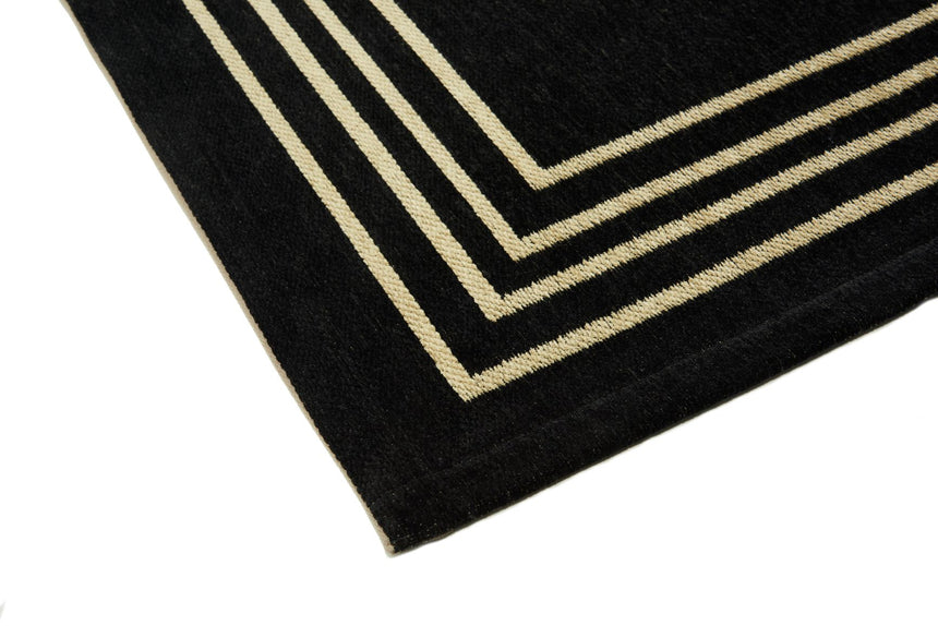 Royal Black modern szőnyeg részlete közelről