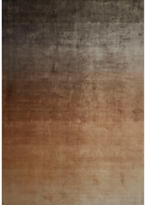 Sunset Taupe tencel szőnyeg felülnézetből, taupe árnyalatokban