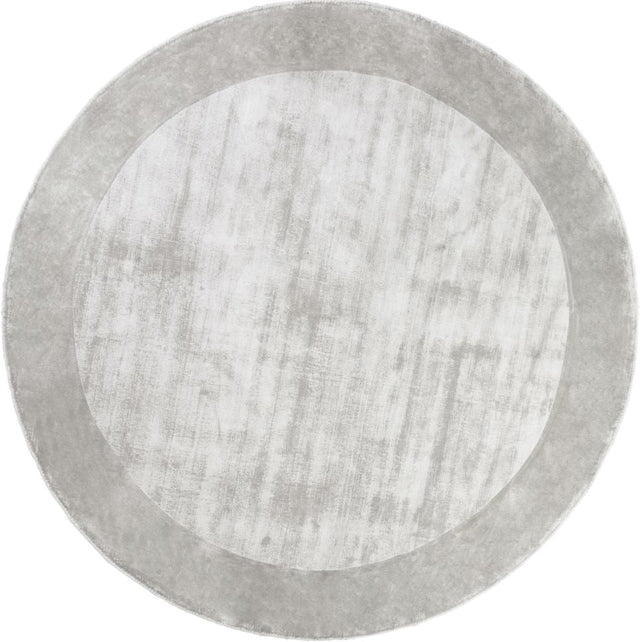 Tere Light Gray kerek viszkóz szőnyeg enteriőrben