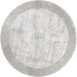 Tere Light Gray kerek viszkóz szőnyeg enteriőrben