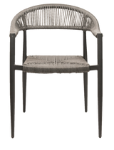 Záhradná stolička Jonah, sivá