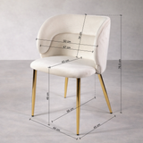 Jedálenská stolička KL Violet s vystužením v čiernej farbe