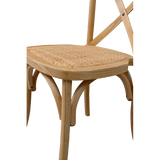 Font rattan ülőlap részlete natúr fa vázon