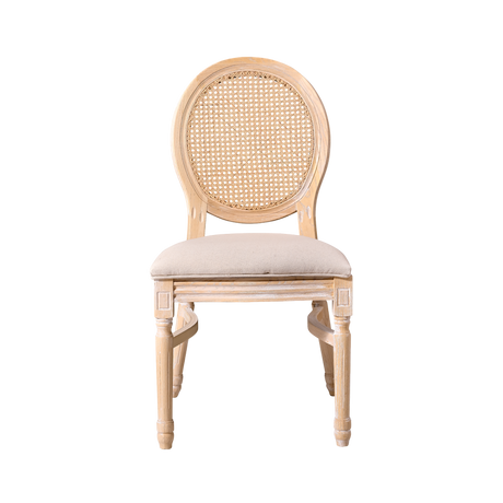Medalion szék rattan medalion háttámlájának részlete