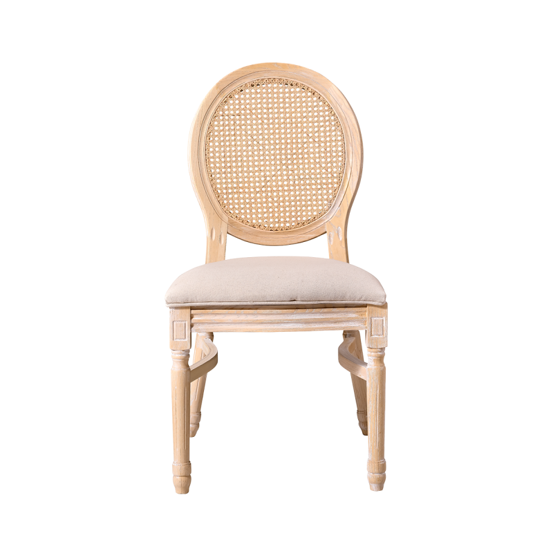 Medalion szék rattan medalion háttámlájának részlete