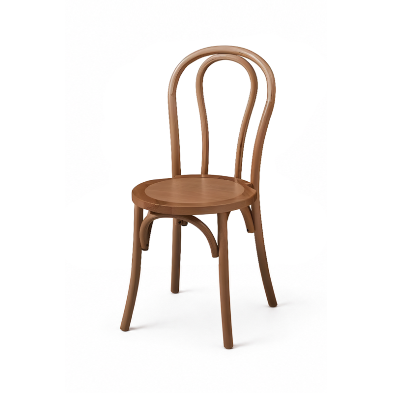 Monet Wood natúr bükk esküvői szék elölnézetből