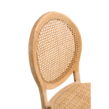 Rattan ülőlap fonatának közeli részlete
