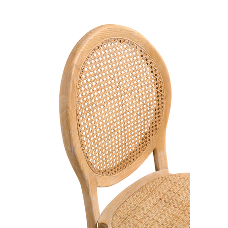 Rattan ülőlap fonatának közeli részlete