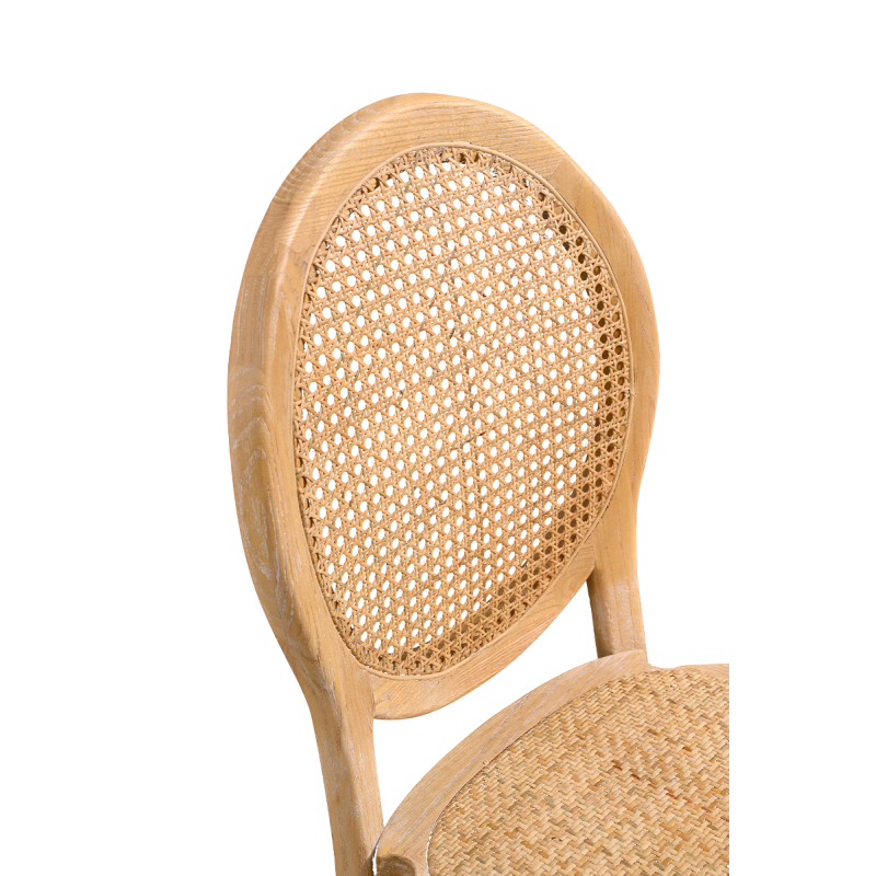 Rattan ülőlap fonatának közeli részlete
